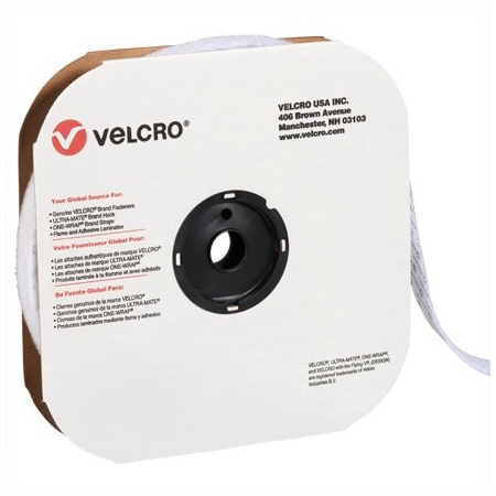 Velcro Brand 1'' x 75' - Loop - White VELCRO Brand Tape - Individual Strips BUY00016239